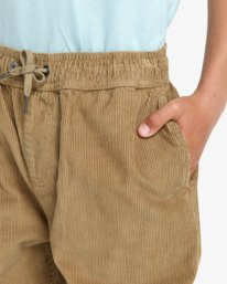 3 Larry Cord - Kordhose mit elastischer Taille für Jungen 8-16 Braun EBBNP03005 Billabong