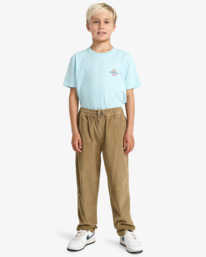 1 Larry Cord - Kordhose mit elastischer Taille für Jungen 8-16 Braun EBBNP03005 Billabong