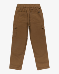 5 Larry Cargo - Pantalon cargo taille élastique pour Garçon 8-16 ans Marron EBBNP03007 Billabong