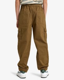1 Larry Cargo - Pantalon cargo taille élastique pour Garçon 8-16 ans Marron EBBNP03007 Billabong