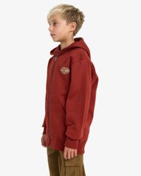 3 Foundation - Pullover Hoodie for Boys 8-16 Red EBBSF00134 Billabong