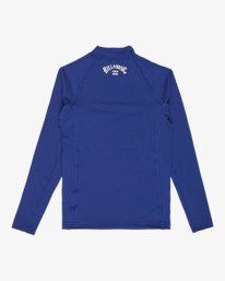 1 Waves All Day - Long Sleeve UPF 50 Rash Vest for Boys 8-16 Red EBBWR00100 Billabong
