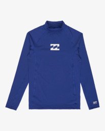 0 Waves All Day - Long Sleeve UPF 50 Rash Vest for Boys 8-16 Red EBBWR00100 Billabong