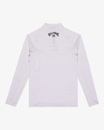 1 Waves All Day - Long Sleeve UPF 50 Rash Vest for Boys 8-16 White EBBWR00100 Billabong