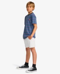 1 Arch 15" - Elastic Waist Walkshorts for Boys 8 - 16 Grey EBBWS00110 Billabong