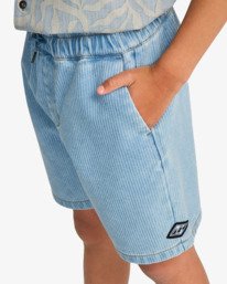 4 Larry - Short de Pana para Chicos 10 - 16 Azul EBBWS00111 Billabong
