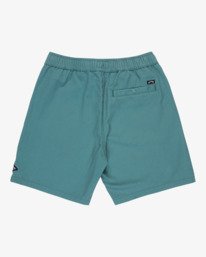 4 Larry Twill - Short de cintura el&aacute;stica para chicos 8-16 Azul EBBWS00115 Billabong