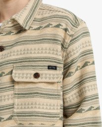 4 Offshore Jacquard Flannel - Flannel Shirt for Boys 8-16 Green EBBWT03003 Billabong