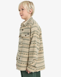3 Offshore Jacquard Flannel - Flannel Shirt for Boys 8-16 Green EBBWT03003 Billabong