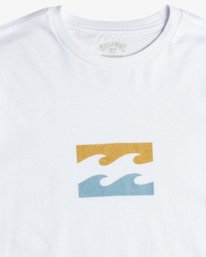 2 Team Wave - T-Shirt voor Jongens 8-16 White EBBZT00123 Billabong