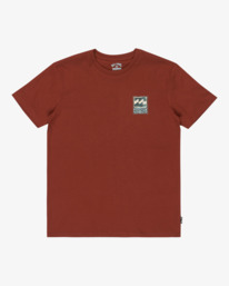 5 Stamp - Short Sleeve T-Shirt for Boys 8-16 Red EBBZT00176 Billabong
