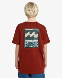 1 Stamp - Short Sleeve T-Shirt for Boys 8-16 Red EBBZT00176 Billabong