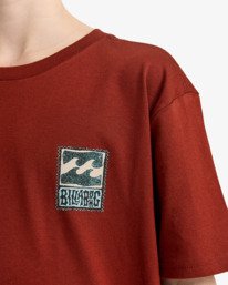 4 Stamp - Short Sleeve T-Shirt for Boys 8-16 Red EBBZT00176 Billabong