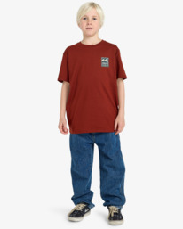 2 Stamp - Short Sleeve T-Shirt for Boys 8-16 Red EBBZT00176 Billabong