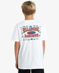 1 Double Spread - Short Sleeve T-Shirt for Boys 8-16 White EBBZT00186 Billabong