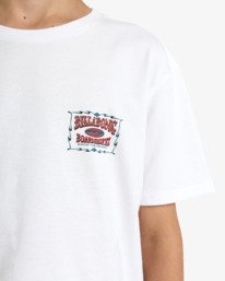 4 Double Spread - Short Sleeve T-Shirt for Boys 8-16 White EBBZT00186 Billabong