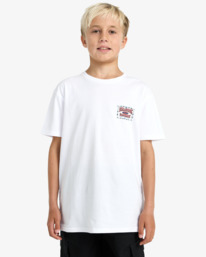 0 Double Spread - Short Sleeve T-Shirt for Boys 8-16 White EBBZT00186 Billabong