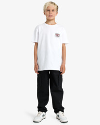2 Double Spread - Short Sleeve T-Shirt for Boys 8-16 White EBBZT00186 Billabong