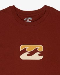 2 Icon Wave - T-Shirt &agrave; manches courtes pour Gar&ccedil;on 8-16 ans Rouge EBBZT00220 Billabong