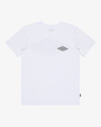 0 Crayon Wave - Short Sleeve T-Shirt for Boys 8-16 White EBBZT00222 Billabong