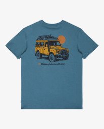 1 Make Tracks - Short Sleeve T-Shirt for Boys 8-16 Blue EBBZT00237 Billabong
