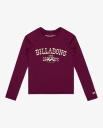 0 Girls Surf Dayz - Long Sleeves UPF 50 Surf T-Shirt for Boys 8 - 16 Purple EBGWR03003 Billabong