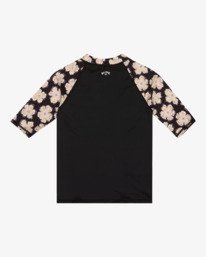 1 Girls Floral - Short Sleeves One-Piece Rashguard for Boys 8 - 16 Black EBGWR03005 Billabong