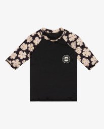 0 Girls Floral - Short Sleeves One-Piece Rashguard for Boys 8 - 16 Black EBGWR03005 Billabong