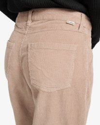 5 Midtown Cord - Pantaloni in velluto a coste a vita fissa da Donna Beige EBJDP03001 Billabong