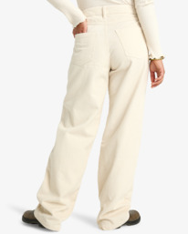 1 Midtown Cord - Pantaloni in velluto a coste a vita fissa da Donna White EBJDP03001 Billabong