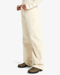 2 Midtown Cord - Pantaloni in velluto a coste a vita fissa da Donna White EBJDP03001 Billabong