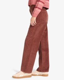 3 Be Free Cord - Fixed Waist Trousers for Women Brown EBJDP03002 Billabong