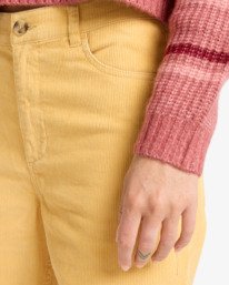 3 Be Free Cord - Fixed Waist Trousers for Women Yellow EBJDP03002 Billabong