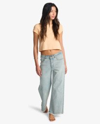0 Be Free - Jeans large pour Femme Bleu EBJDP03003 Billabong