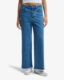 0 Be Free - Jeans large pour Femme Bleu EBJDP03003 Billabong