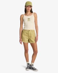 1 Little Sister - Elasticated Shorts for Women Green EBJDS00103 Billabong