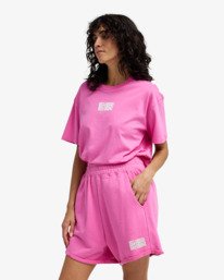 3 So Typical - Short de cintura el&aacute;stica para mujer Rosa EBJFB03004 Billabong