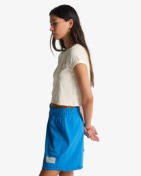 2 So Typical - Short de cintura el&aacute;stica para mujer Azul EBJFB03004 Billabong