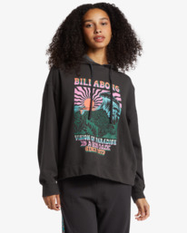 1 Keep It Up - Pullover con cappuccio da Donna Black EBJFT00138 Billabong