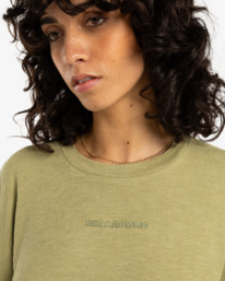 1 Cropped - Sudadera para Mujer Verde EBJFT00144 Billabong