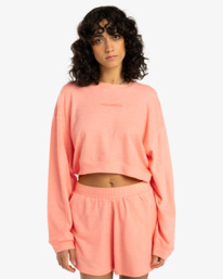 0 Cropped - Sudadera para Mujer Rosa EBJFT00144 Billabong