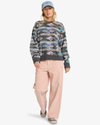 1 High Tides Brooklyn - Graphic Sweatshirt for Women Black EBJFT00153 Billabong