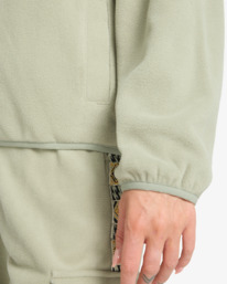 5 Winter Camp - Felpa con semi zip e cappuccio da Donna Green EBJFT00154 Billabong
