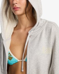 4 Zip Family - Zip-Up Hoodie for Women Grey EBJFT00160 Billabong