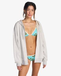 0 Zip Family - Zip-Up Hoodie for Women Grey EBJFT00160 Billabong