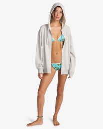 1 Zip Family - Zip-Up Hoodie for Women Grey EBJFT00160 Billabong