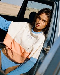 0 Jump Around Block - Sweatshirt para Mulher Laranja EBJFT00164 Billabong