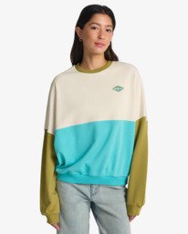 0 Jump Around Block - Sweatshirt for Women Beige EBJFT00164 Billabong