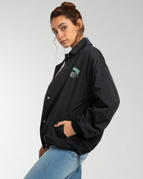 5 Sweet Feelings - Coaches-Jacke für Frauen Schwarz EBJJK00107 Billabong