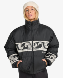 1 Cozy Puffer - Wende-Daunenjacke für Frauen Schwarz EBJJK00140 Billabong